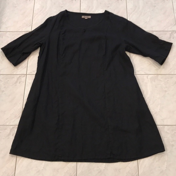 linen swing dress